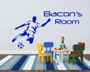 Soccer Player Customized Name Baby Nursery Name 